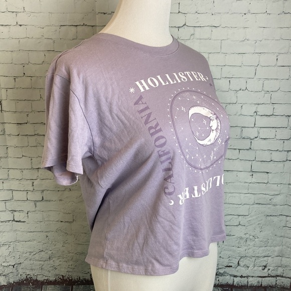 Hollister Women’s Lavender Lunar Moon Graphic Tee T-Shirt Sz M - Picture 7 of 11